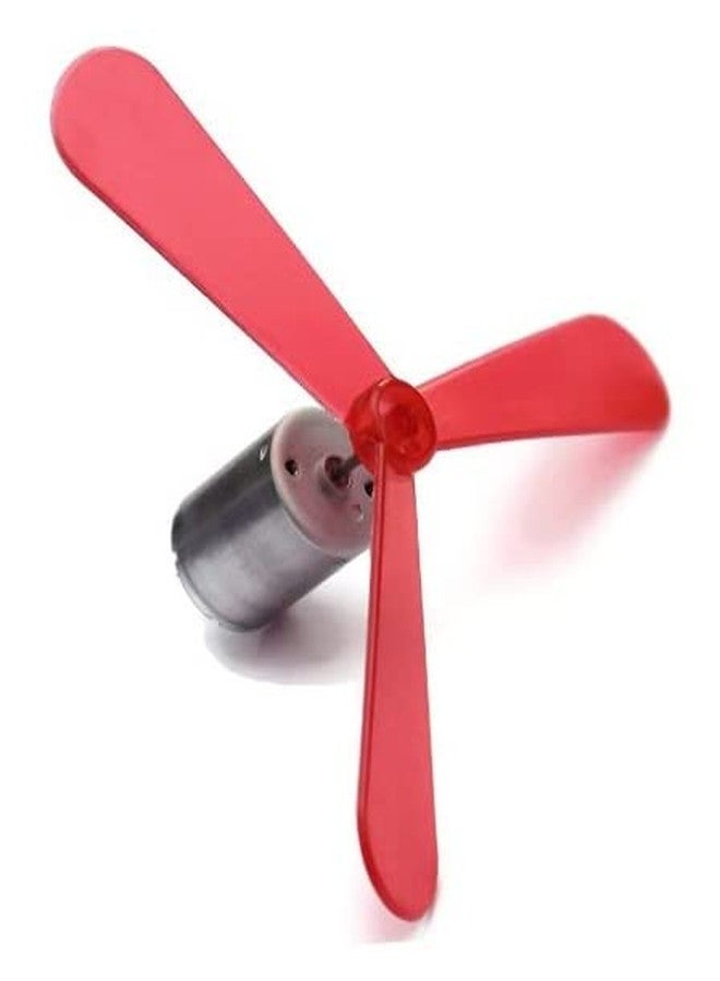 ESPtronics مجموعة مولدات دينامو كهربائية من ERH India، محرك ألعاب يعمل بالتيار المستمر، مناسب لمشاريع وتجارب العلوم المدرسية (4-12 فولت) للمشاريع اليدوية، مزود بمروحة ومصباح LED - Image 3